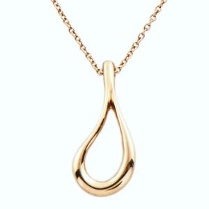 Tiffany & Co. Elsa Peretti 18k Yellow Gold Open Teardrop